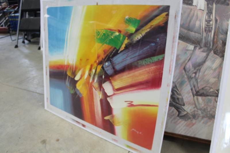 lot 195 image: Art by Mary L Signed Canvas Wall Art