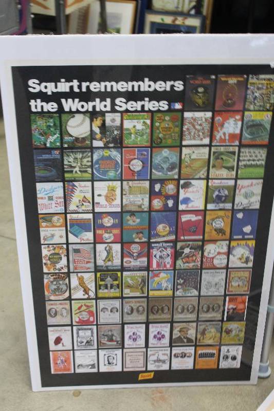 lot 202 image: Squirt Remembers The World Series Wall Art