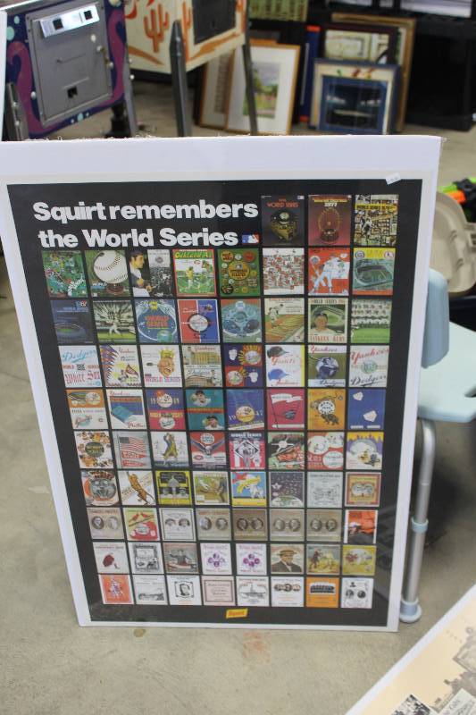 lot 204 image: Squirt Remembers The World Series Wall Art