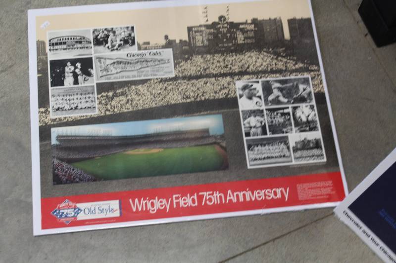 lot 205 image: Wrigley Field 75th Anniversary Poster