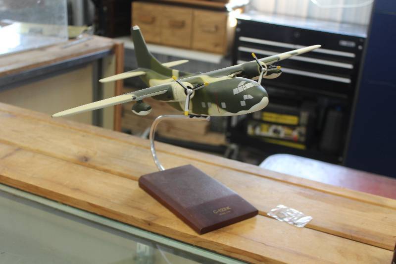 lot 209 image: C-123K 172 Scale Airplane Model w Stand