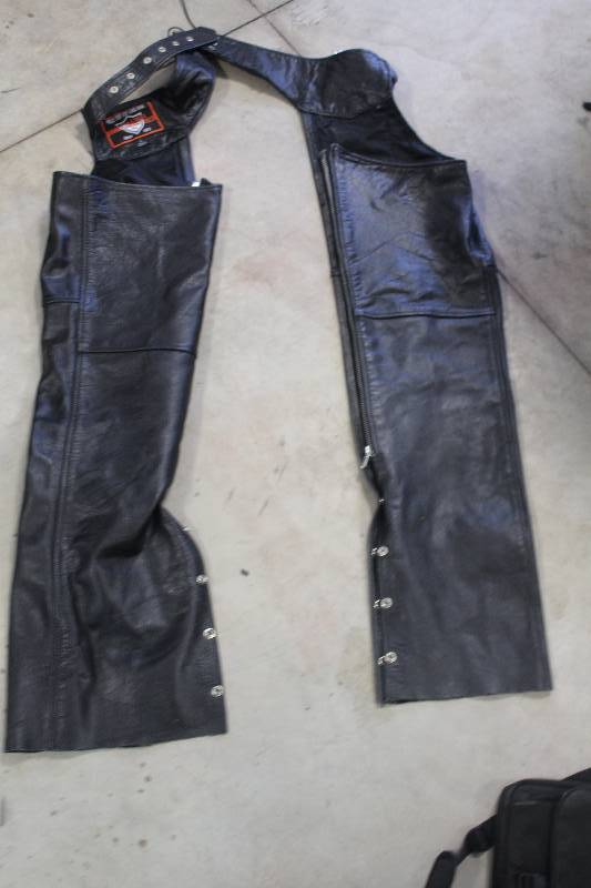 lot 219 image: Harley-Davidson Motorcycles Leather Chaps
