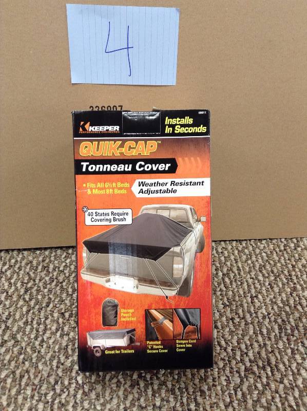 Truck Bed Tonneau Cover Tarp - Quick-Cap - 6.5 bed open box never used