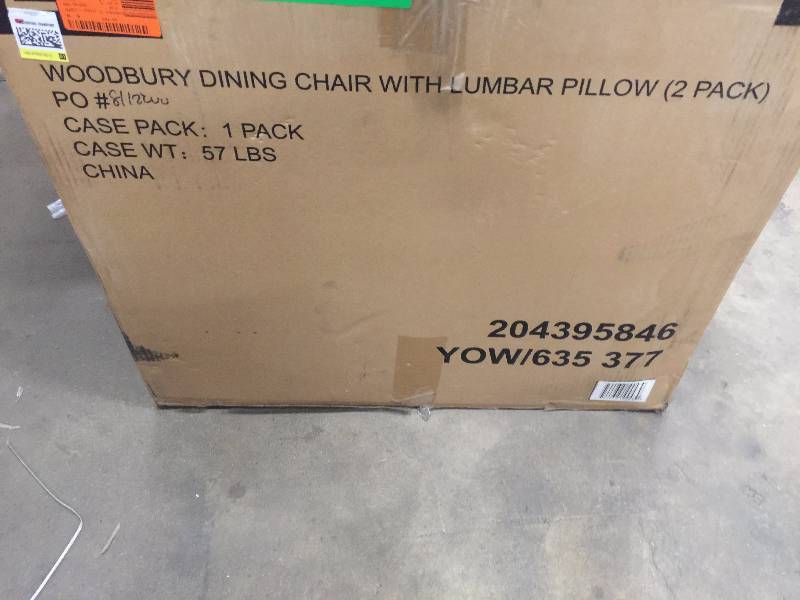 Hampton Bay Woodbury Patio Dining Chair whit no with Chili Cushion  New