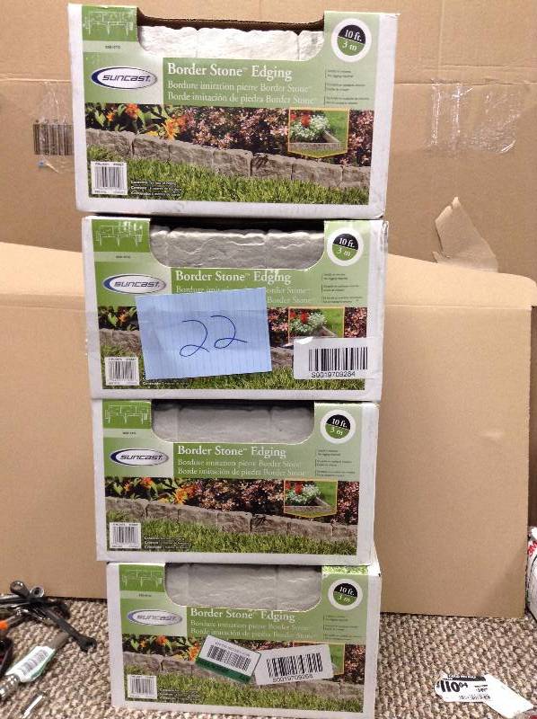 Lot of 4 Border Stone Edging