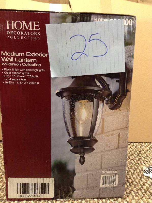 Home Decorators Medium Exterior Wall Lantern