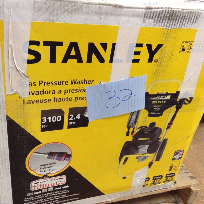 Stanley Gas Preassure Washer 3100 PSI not used open box