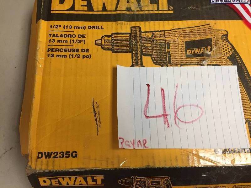 Dewalt DW235G Drill Not Used