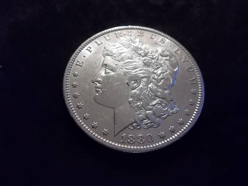 1880 Micro O  Morgan Silver Dollar