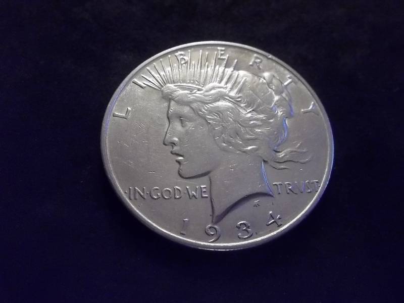 1934 D  Peace Silver Dollar