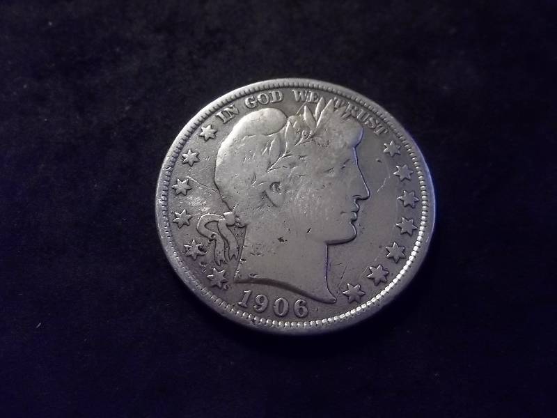 1906 D Barber Half Dollar
