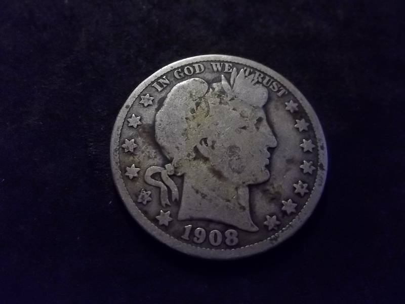 1908 O Barber Half Dollar