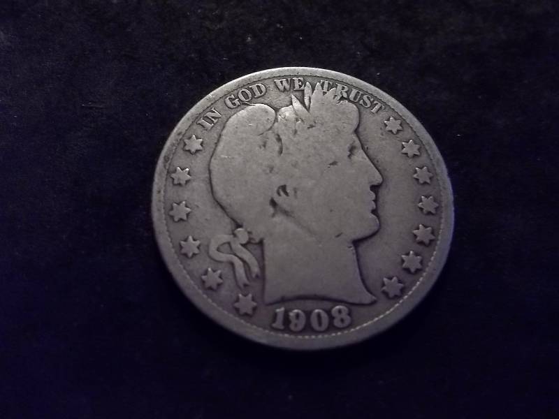 1908 D Barber Half Dollar
