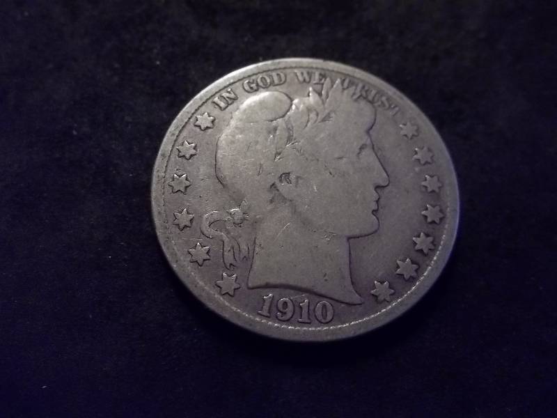 1910 S Barber Half Dollar
