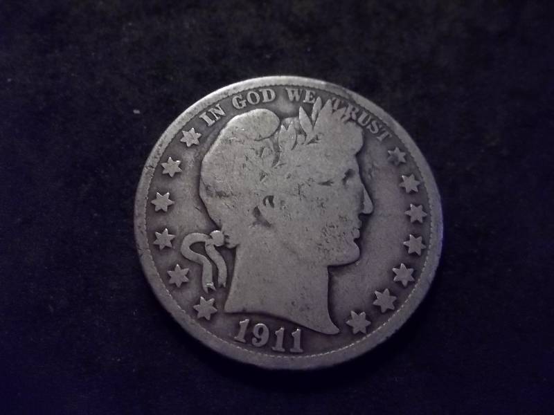 1911 S Barber Half Dollar