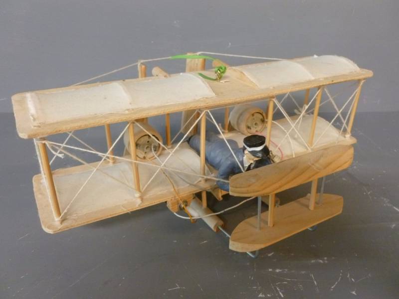 lot 323 image: Custom Made Wooden Airplane