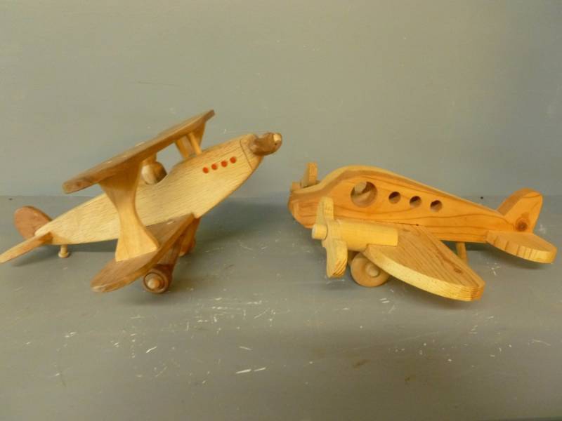 lot 326 image: Custom Made Wooden Airplanes