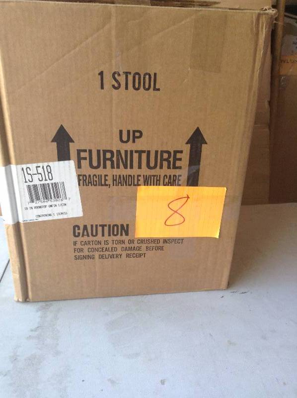 Round Top Stool 18 Seat Height unfinished wood