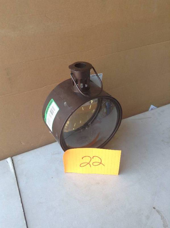 Metal Lantern with Glass