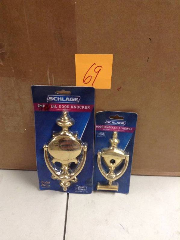 Lot of 2 Schlage door Knockers new