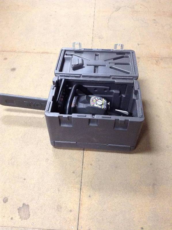 Ryobi 14 in. 37cc 2-Cycle Gas Chainsaw in working conditions