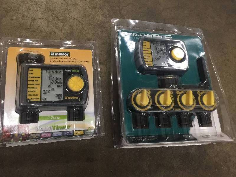 Lot of 2 assorted water timer not used