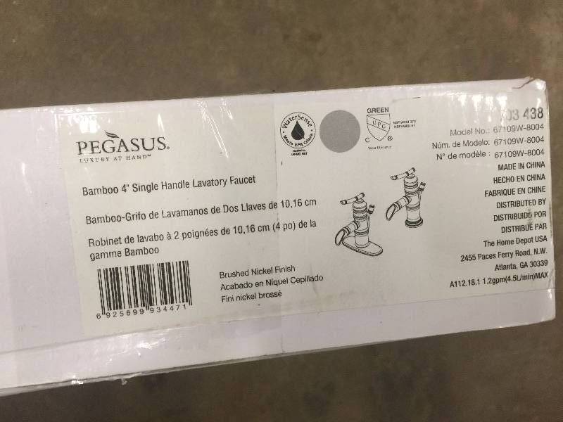 Pegasus single handle lavatory faucet new
