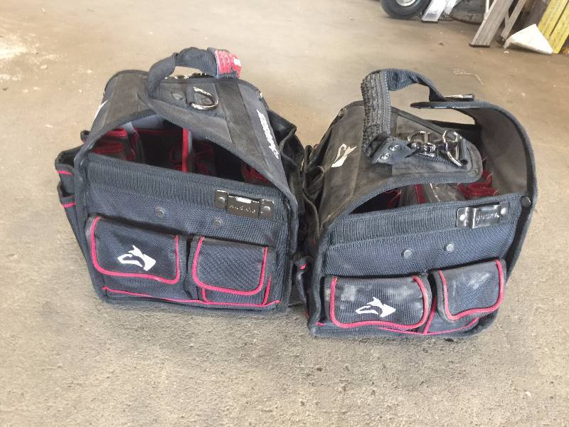 Lot of 2 used tool totes