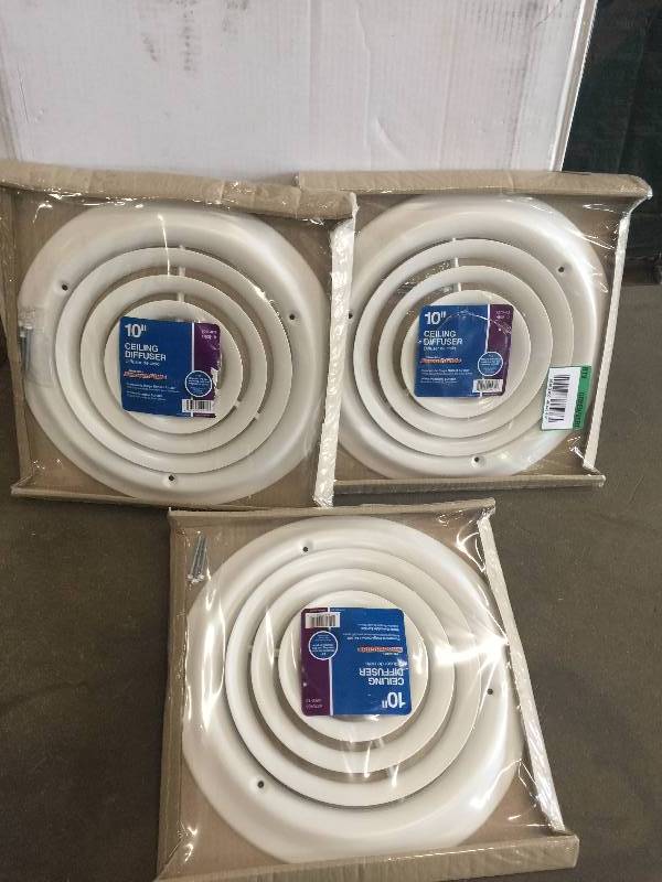 Lot of 3- 10 Ceiling Diffuser