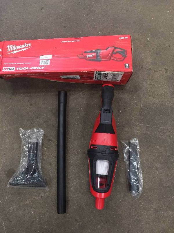 Milwaukee M12 Cordless Compact Vacuum Tool Only