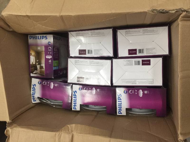 Lot of 6 Phillips LED Recessed 5 to 6 Retrofit Trim