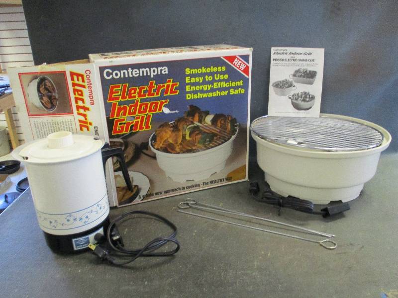 Electric Coffee Pot and Grill