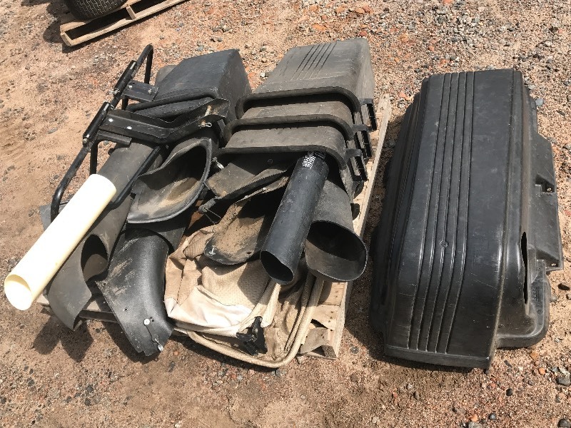 lot 7 image: Pallet Of Lawn Mower Collection System Parts