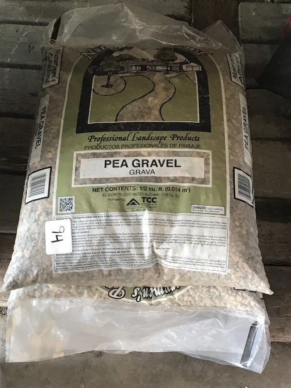 lot 94 image: (3) Bags Of Pea Gravel