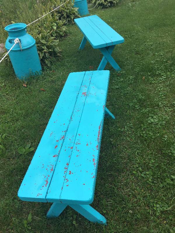 Wood Benches lot of 4