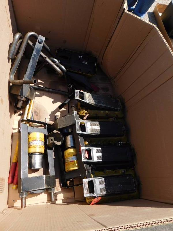 lot 43 image: Misc. Box of Hose  Press Components
