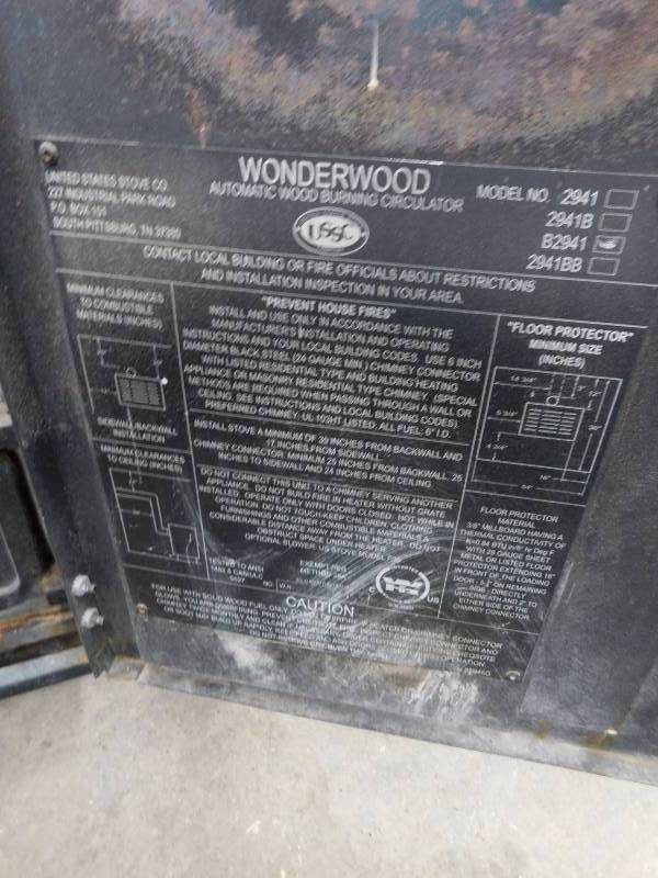 Wonderwood Wood Stove | Herc-U-Lift St.Cloud - September | K-BID