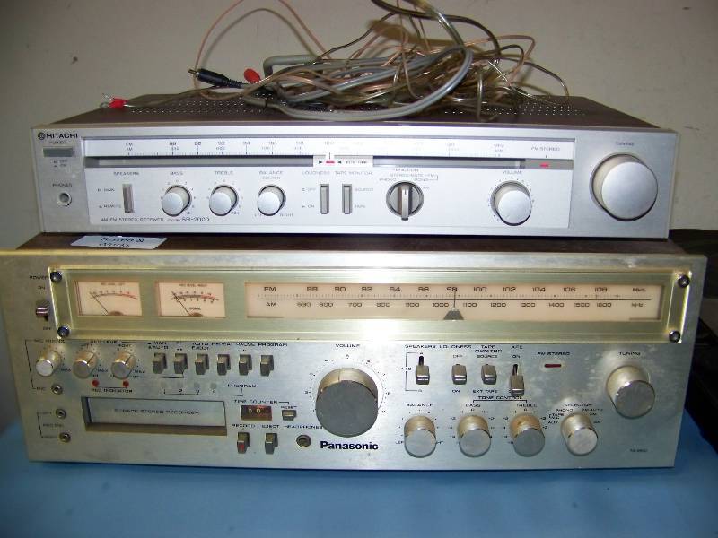 lot 69 image: (2) VIntage, Stereo Receivers and (2) Vintage, Record  Album Players  Turn-Tables