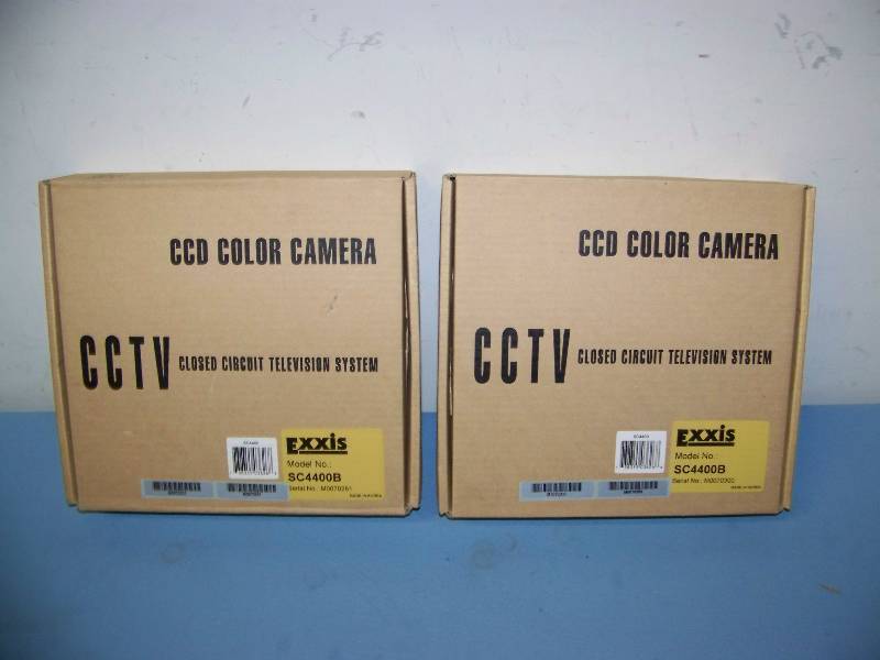 lot 54 image: (2) EXXIS  Ultrak, CCTV, CCD Color Security  Surveillance Cameras - NEW IN BOX