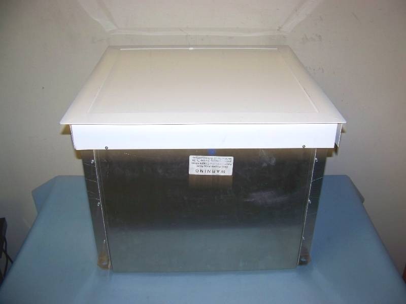 lot 114 image: Draper Inc., LCD Mount, In-Ceiling, Motorized, Projector Recess Box with Projector INCLUDED