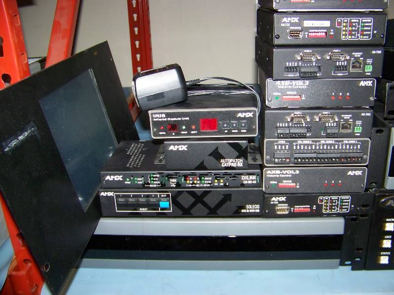 lot 95 image: Miscellaneous lot of AMX  Panja - Touch Panel, Netlinx Power Supplies, Controls  Switches and more