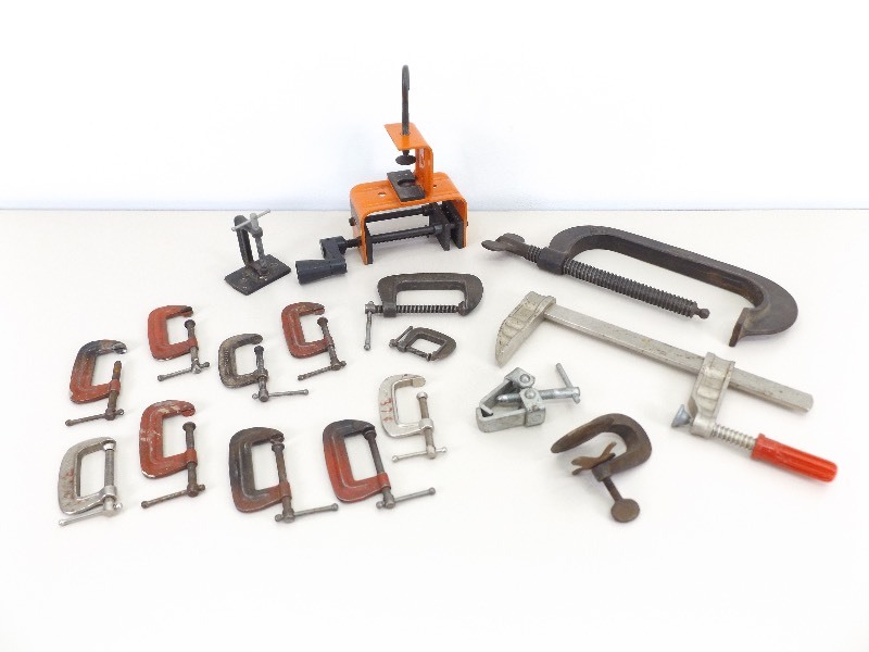 lot 32 image: Lot of C-Clamps, etc.
