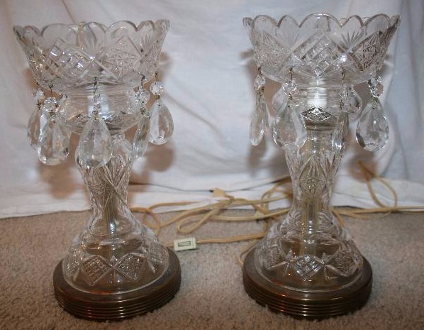 lot 29 image: Unique Glass Lamps