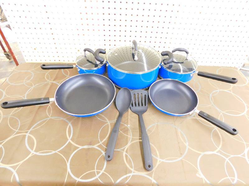 alcove 12p NS Aluminum COOKWARE Blue, MSRP $99.99