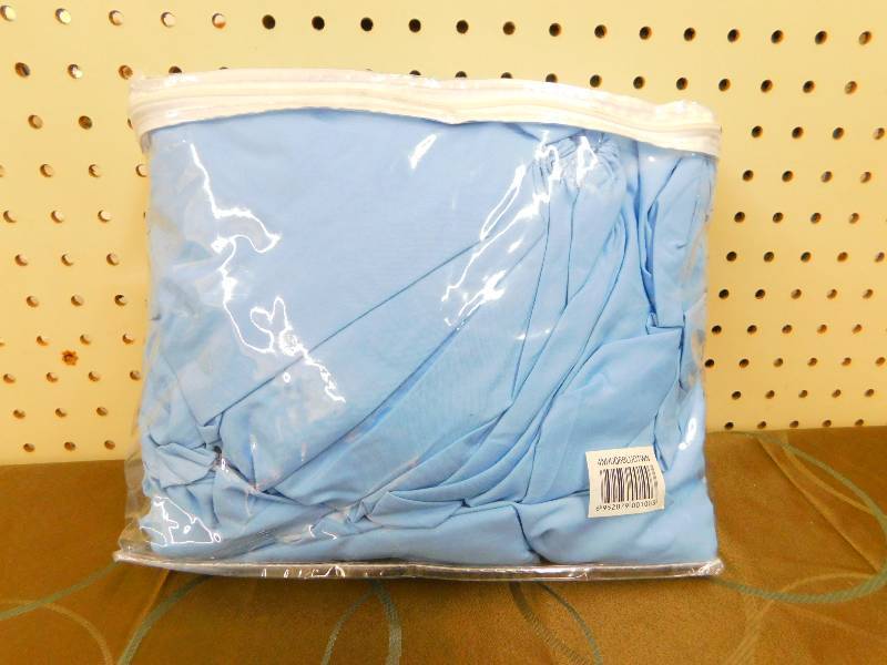 ALCOVE EMBROIDERED SHEET SET- Blue Twin, MSRP $29.99