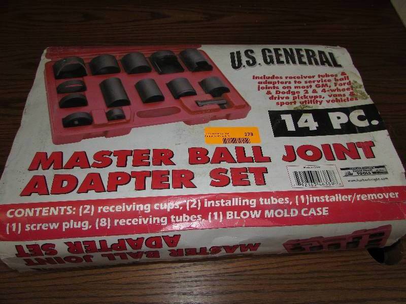 lot 273 image: MASTER BALL JOINT ADAPTER SET