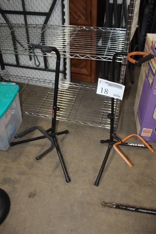 lot 18 image: Lot of (2) Guitar Stands Includes FretRest, Ultra