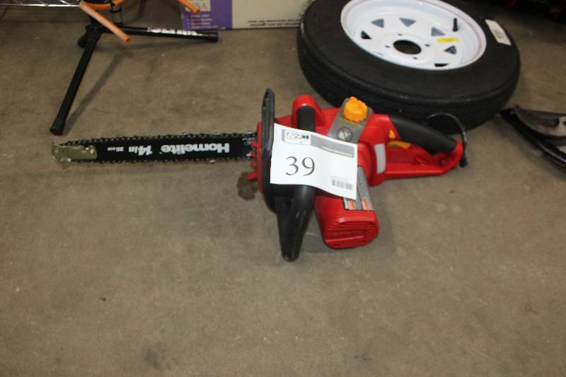 lot 39 image: Homelite Electric Chain Saw