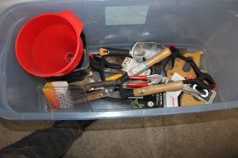 lot 104 image: Misc Tools Includes Saws, Shears, Hand Shovels, Clippers, And More
