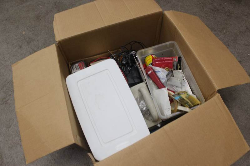 lot 140 image: Misc Tools Includes Paint Brushes, Sanders, Wall Jack Covers, And More